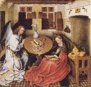 Robert Campin Annunciation oil on canvas